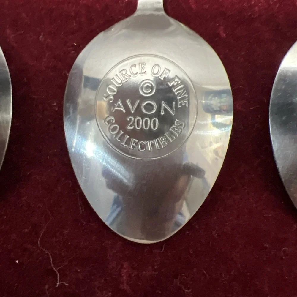 Vintage Avon Tea Time Memories Collector stainless steel, China Spoons - 3 Style